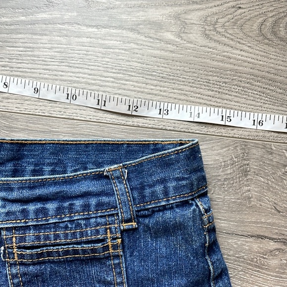 Button fly denim shorts with mini  pockets&2 back pockets . - Picture 3 of 6